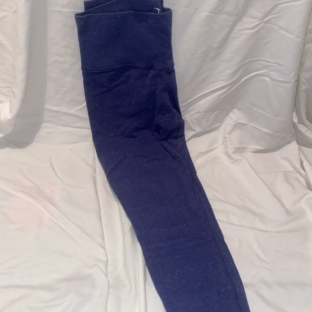 blue high rise leggings